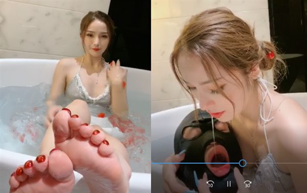 超美一诺大小姐，独家超清浴缸榨精舔腋下，喝贱狗喝圣水踩JJ