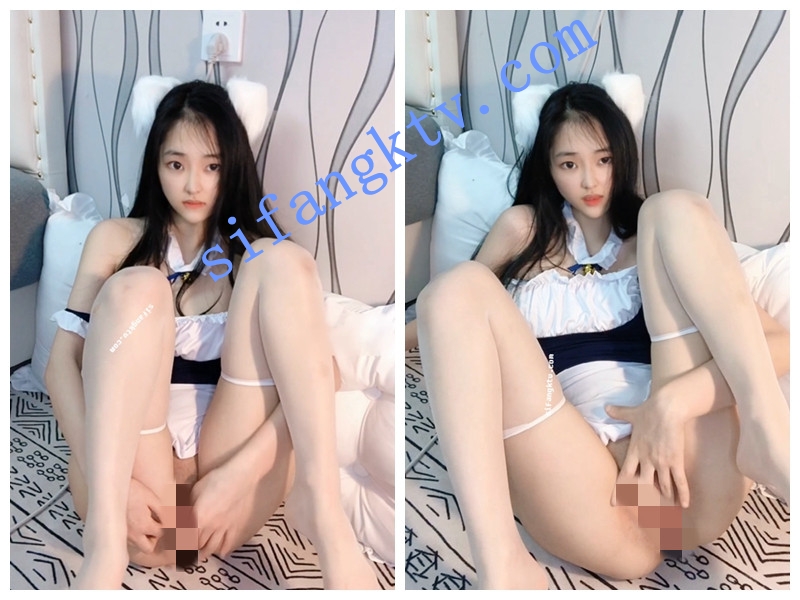 近期超火福利姬【芋喵喵】最新高价定制，猫耳女仆【1.03G】