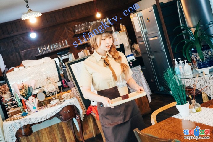 ▲韩国写真社Loozy高端剧情大作-모찌（莫子）咖啡店【2.2G】