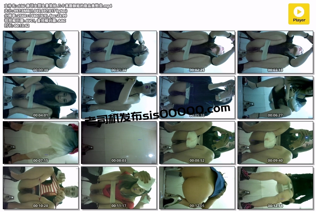 商场女厕全景偷拍 几个高跟御姐的极品美鲍鱼