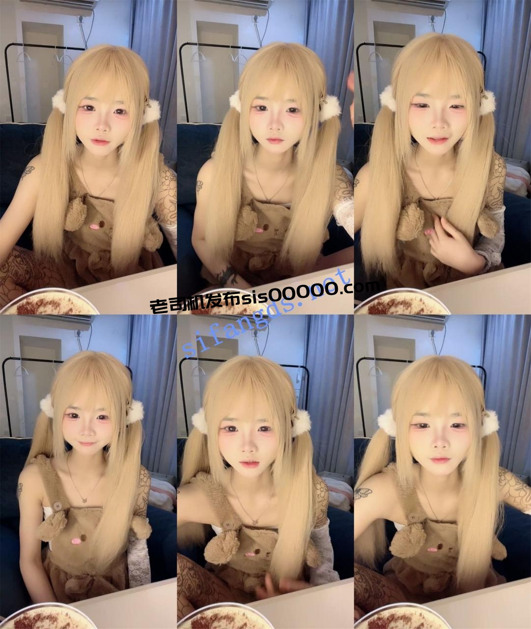 金发骨干小萝莉~【困困兔】天天晚上直播被操~内射了