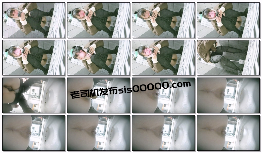 -【原档厕拍】前后双视角 极品黑丝白虎逼