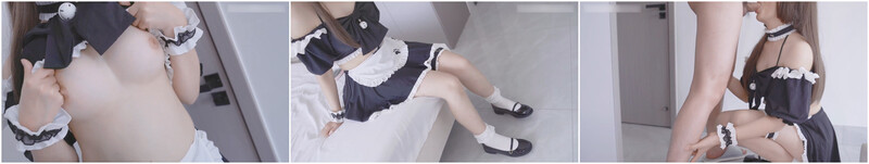 清纯白虎美少女天花板级白虎女神〖米胡桃〗超可爱的LO裙小女仆来咯，又是被主人中出的一天。小白袜玛丽珍鞋