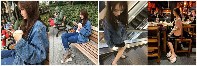 《网曝热门事件震精》露脸才是王道！极品高颜江大校花【林雅儿】不雅私拍，黑丝美足商场试衣间口爆足交极度反差