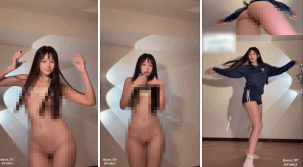 【推特 yum_707/玉米】最新VIP专享 三屏 双视角 脱衣骚裸舞6V+23P[某房原版]【695M】