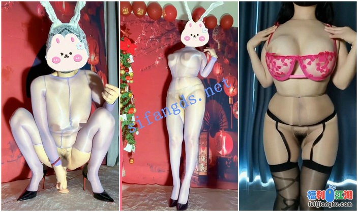 【抖音福利】肥臀高挑长腿御姐【胖胖桃】道具自慰揉奶21V[某房原版]【2.55G】