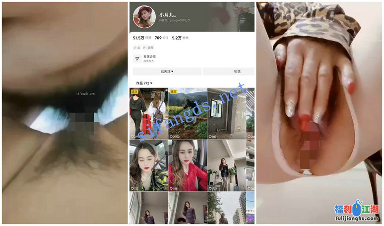 【快手福利】【喜欢阿姨我吗/小月儿】丝袜丝足诱惑自慰XO[某房原版]23V【2.1G】