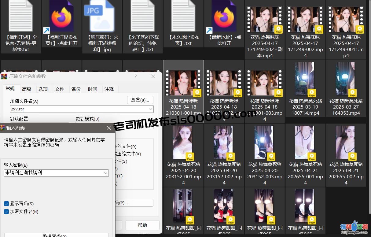 【自行打包】【花猫直播】S1 深沟半球 整活擦边性感骚舞 78V [78v+7.1g][百度盘]