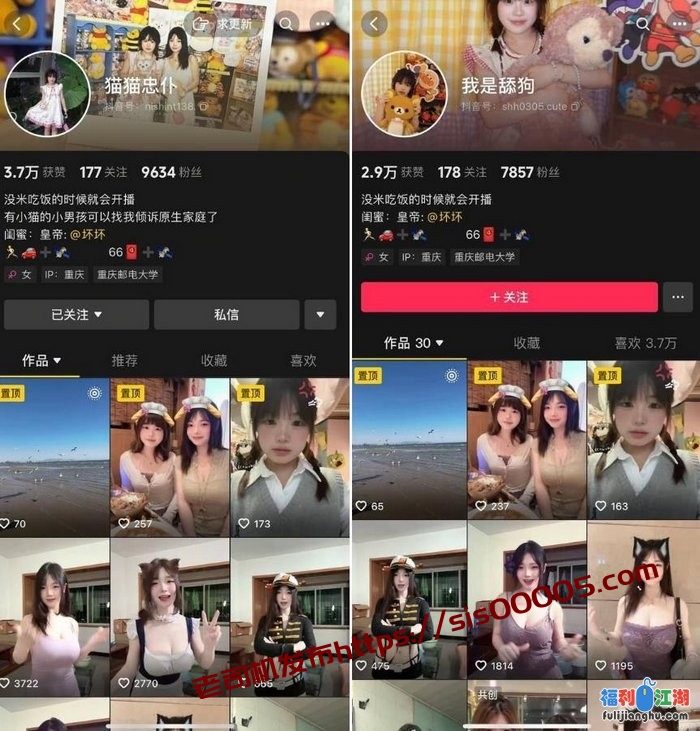 抖音大奶甜妹 猫猫忠仆/我是舔狗 反差裸舞自慰啪啪定制30V[某房原版]【554M】