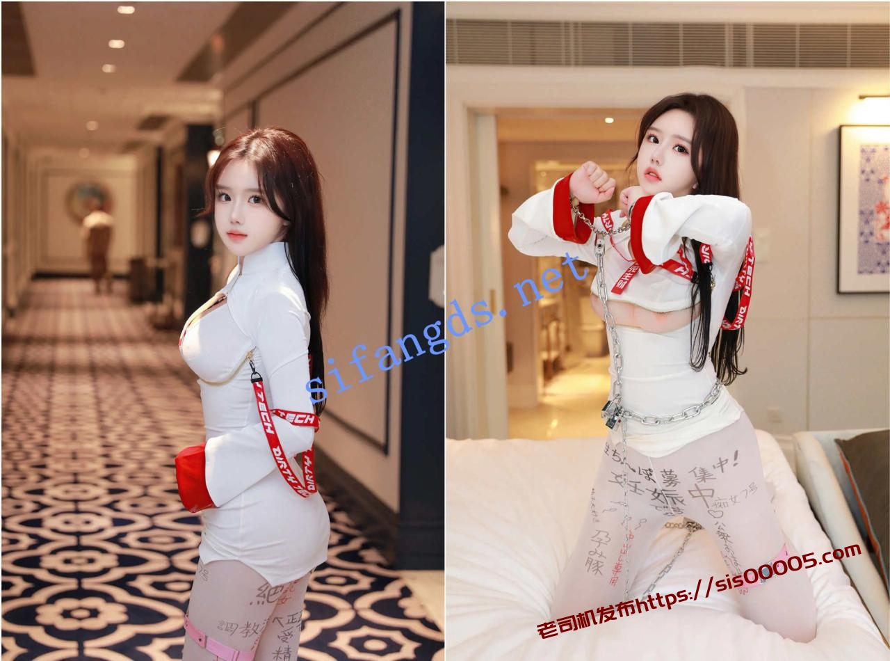 推荐✨秀人网 小薯条✨大尺度 SM手铐捆绑铁链电动乳夹肛塞 图 01