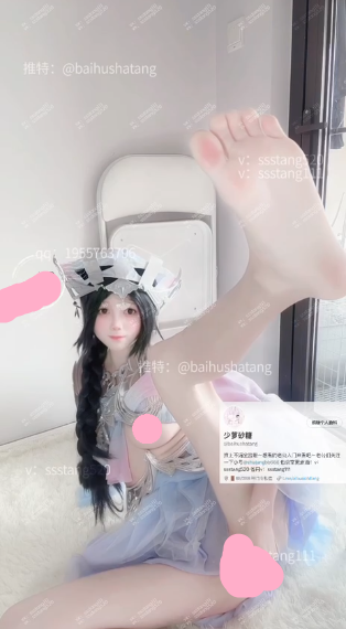 少萝砂糖 – [288定制] [露脸自慰] Cos西施乘鲤妖 水晶棒自慰 [1V-125M]百度盘