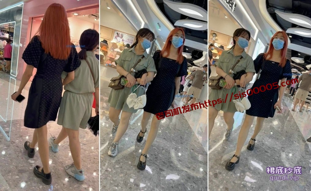 【 KFC-100 】⭐⭐红发学生妹逛街。透明肉丝小熊骚窄内.可爱【439M】