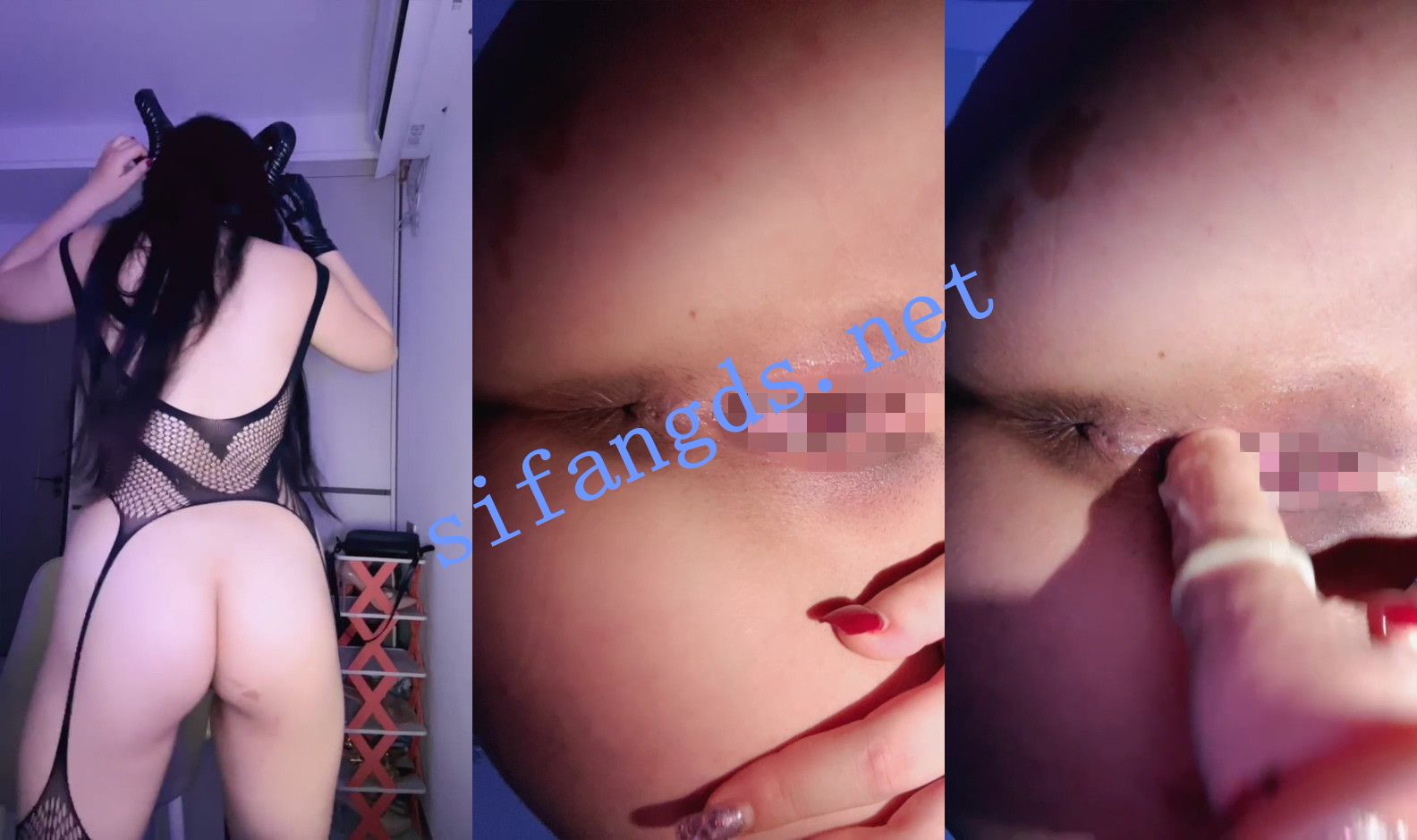 ⚡ 魅魔米米 性感魅魔~反差骚货~丰乳肥臀~双洞齐插喷水~ 图 05