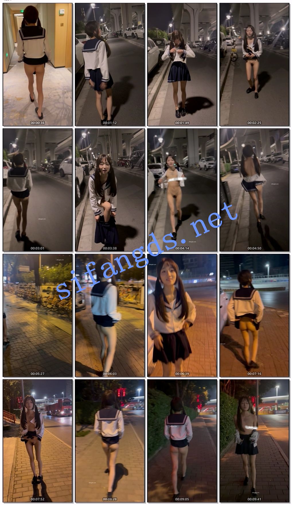 ♏西萌工作室♏嫩妹涵涵 小泪深夜街头露出2部 情趣制服4K版 图 02