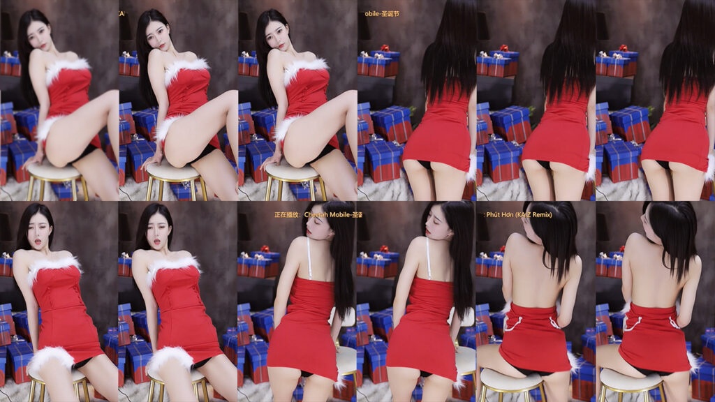 【虎牙 有鱼】2021圣诞典藏定制集！裸背真空激凸 顶级骑乘之作！独家【10V】【2.33G】